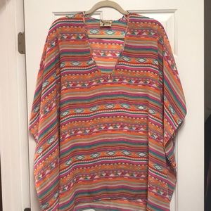 SHOW ME YOUR MUMU PETA TUNIC AZTEC PRINT